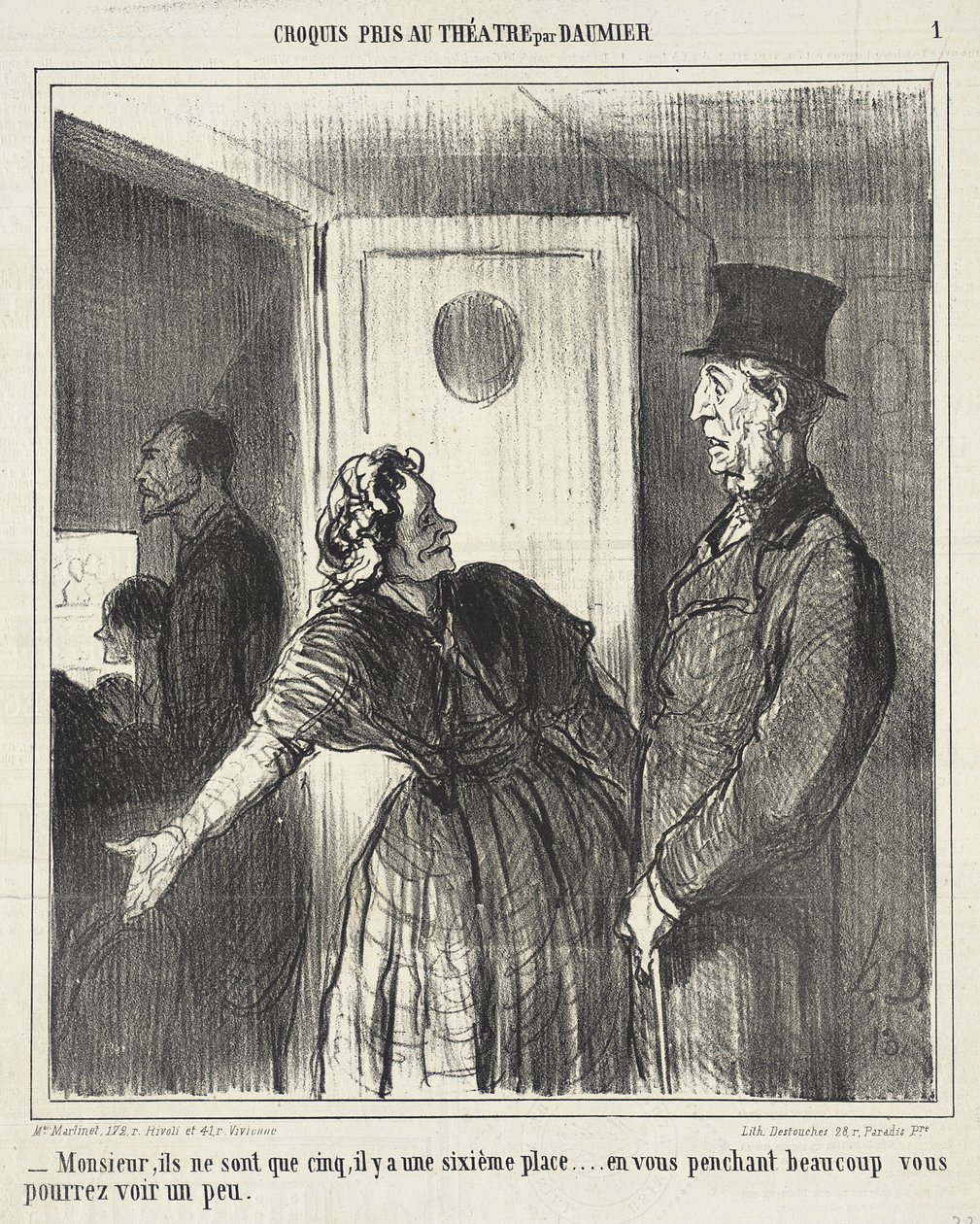 Señor, solo son cinco... de Honoré Daumier