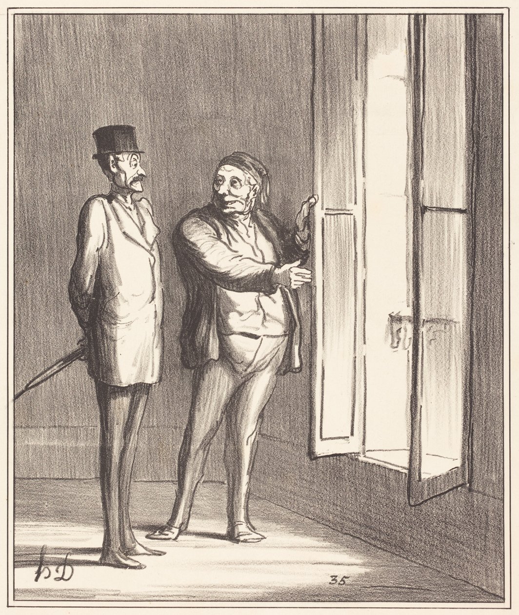 El señor estará muy bien aquí... de Honoré Daumier