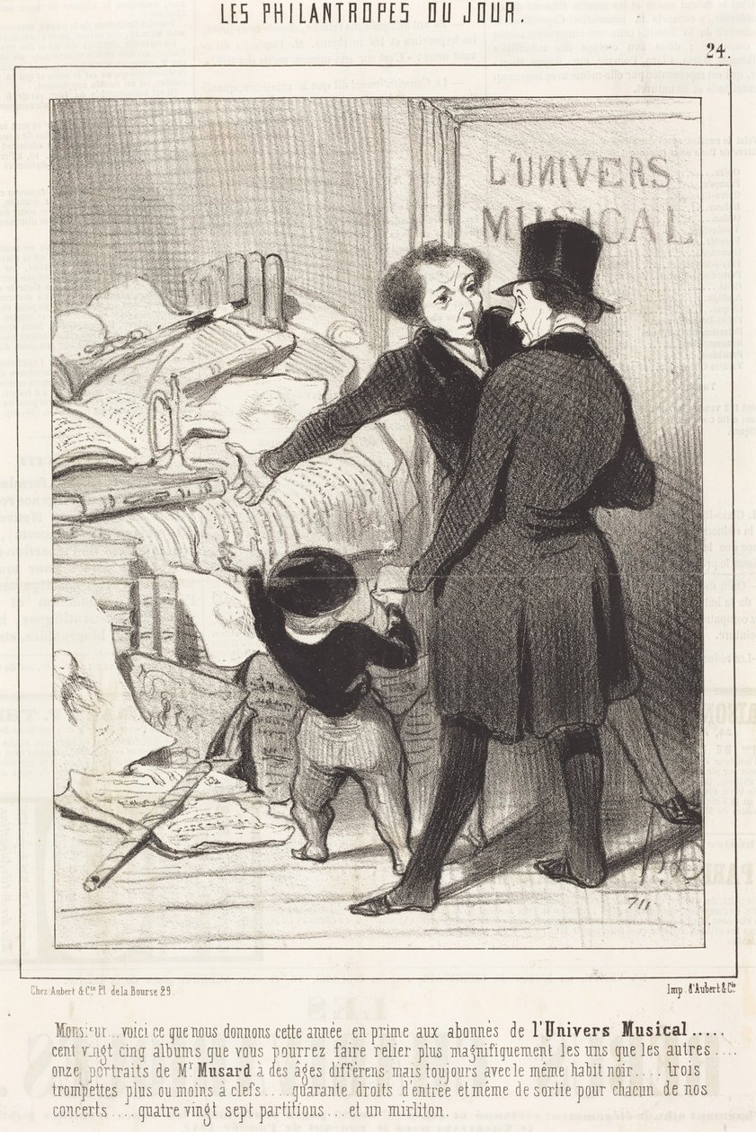 Señor... esto es lo que le ofrecemos... como extra... de Honoré Daumier