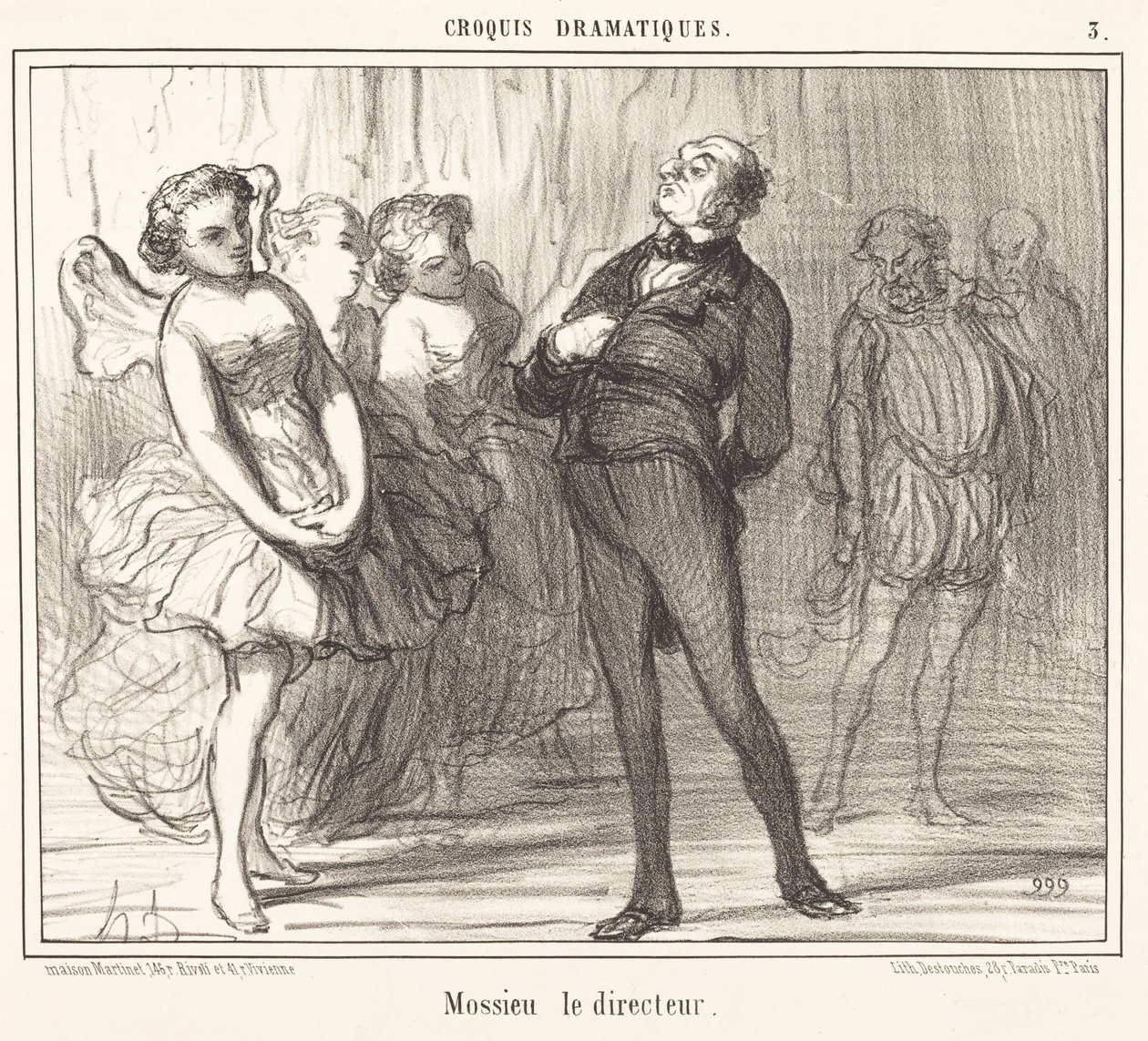 Mossieu el director de Honoré Daumier