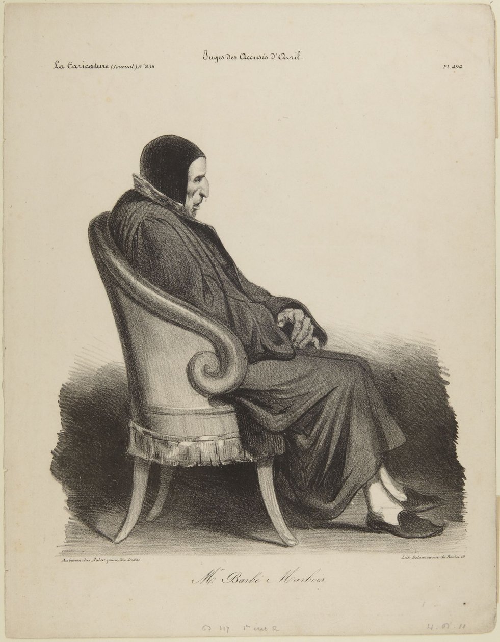 Sr. Barb, Marbois de Honoré Daumier