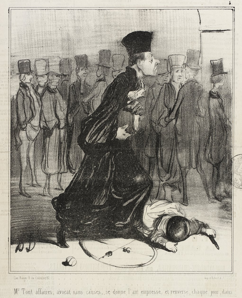 El señor «Todo en los negocios», un abogado sin casos... de Honoré Daumier
