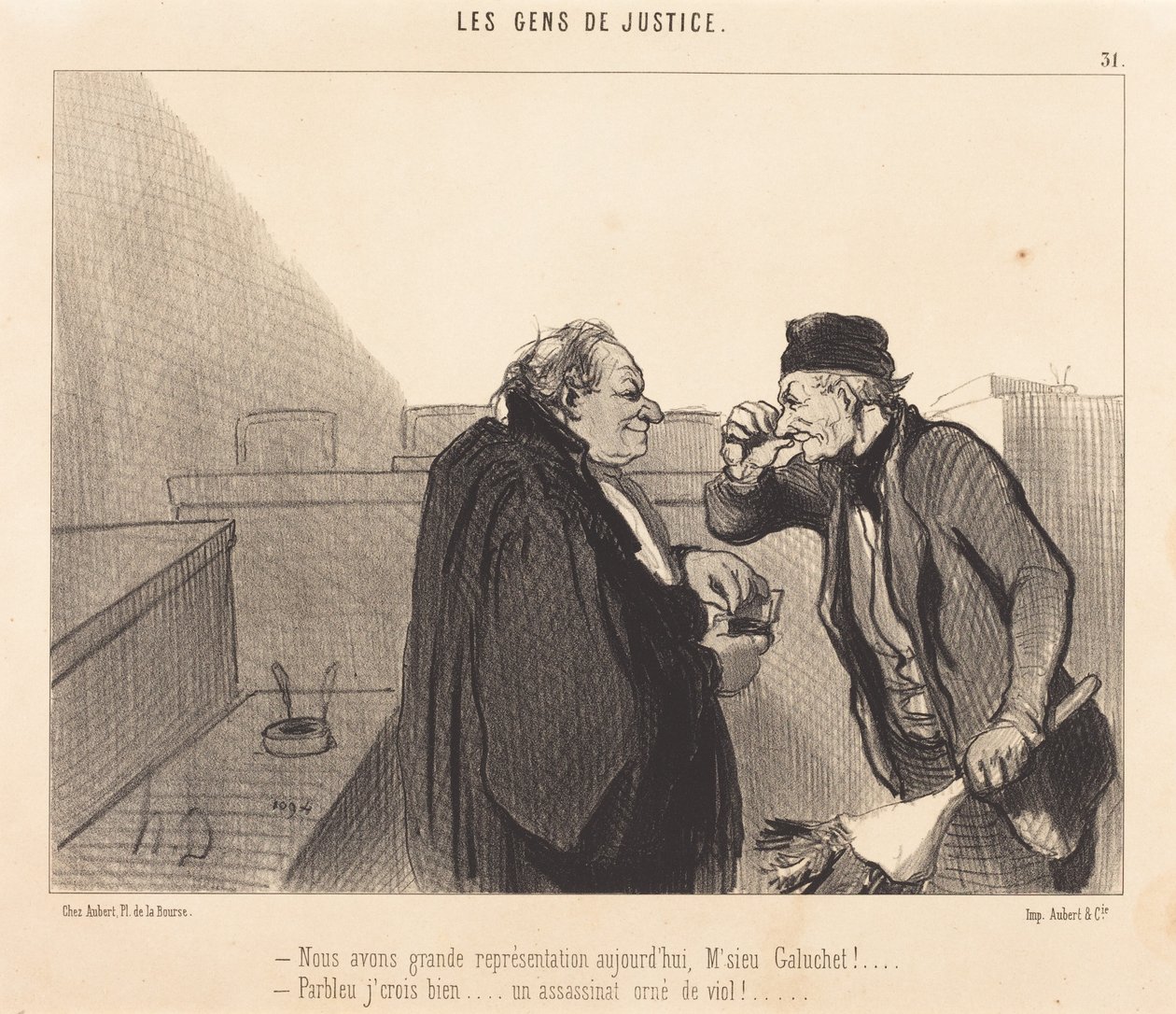 Hoy tenemos una gran asistencia. de Honoré Daumier
