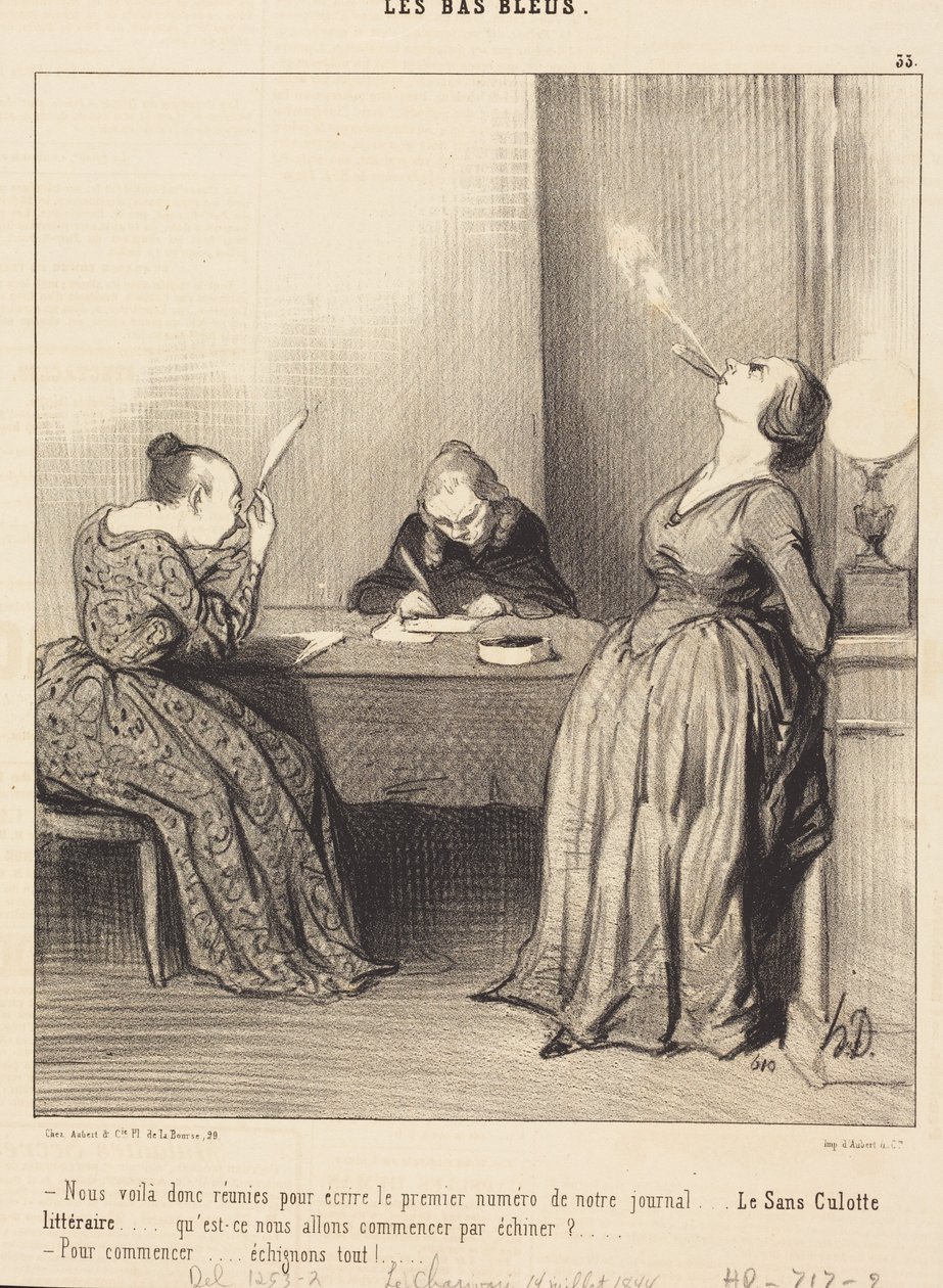 Aquí estamos ... reunidas para escribir el primer número ... de Honoré Daumier
