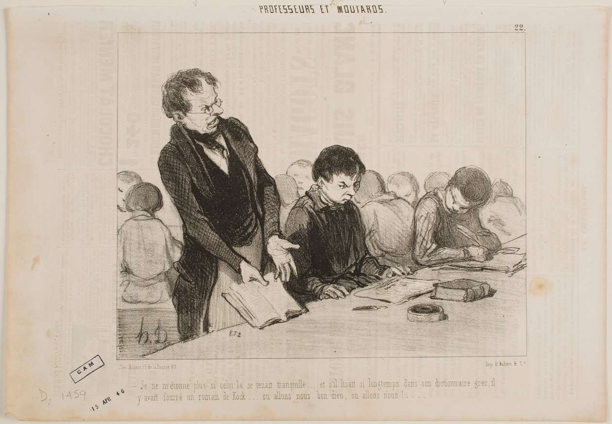 Ahora entiendo por qué este tipo estuvo tan callado todo el tiempo... de Honoré Daumier