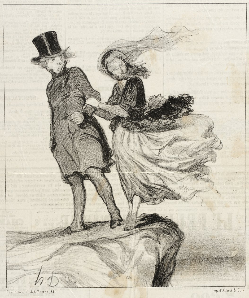 Oh, mi idolatrado Victor... ¡se me ocurre una idea poética!... de Honoré Daumier