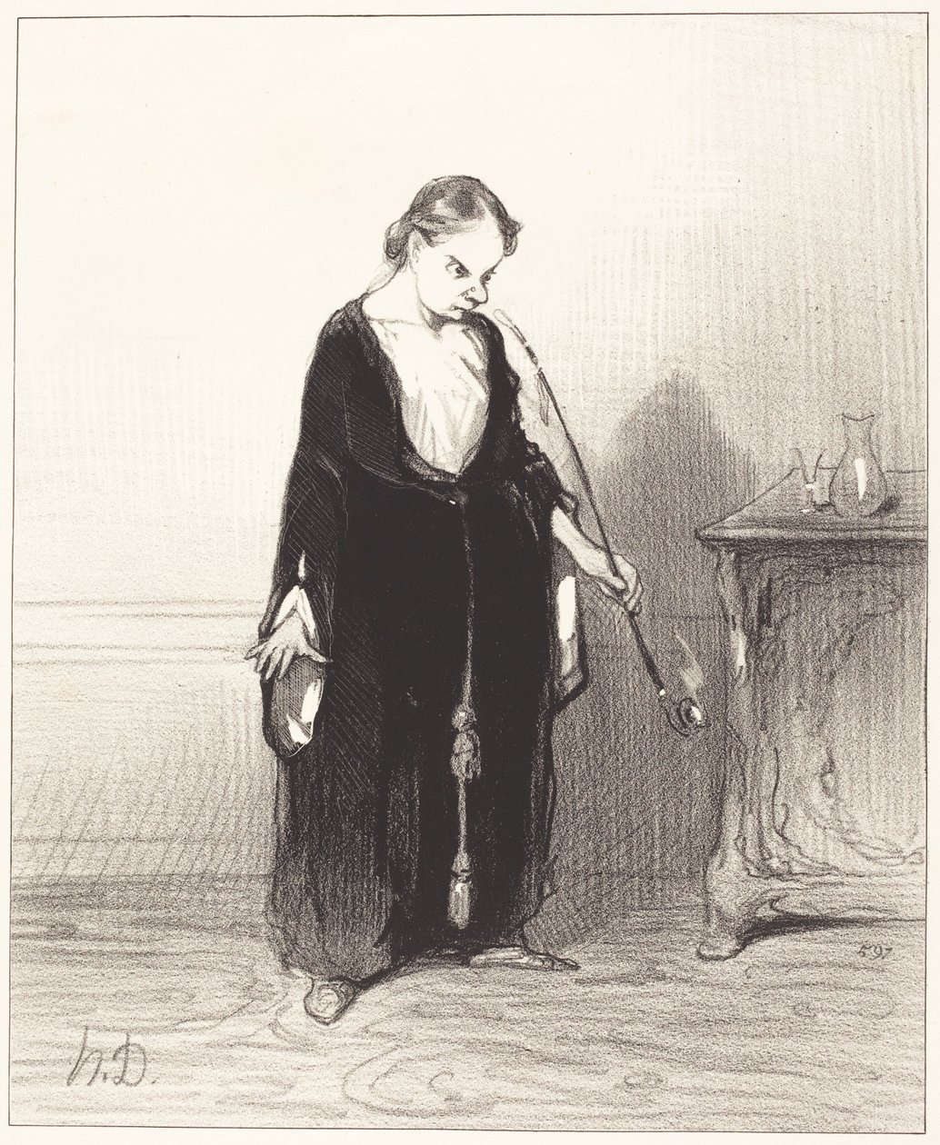 ¡Oh placer del opio que me arrebatas!... de Honoré Daumier