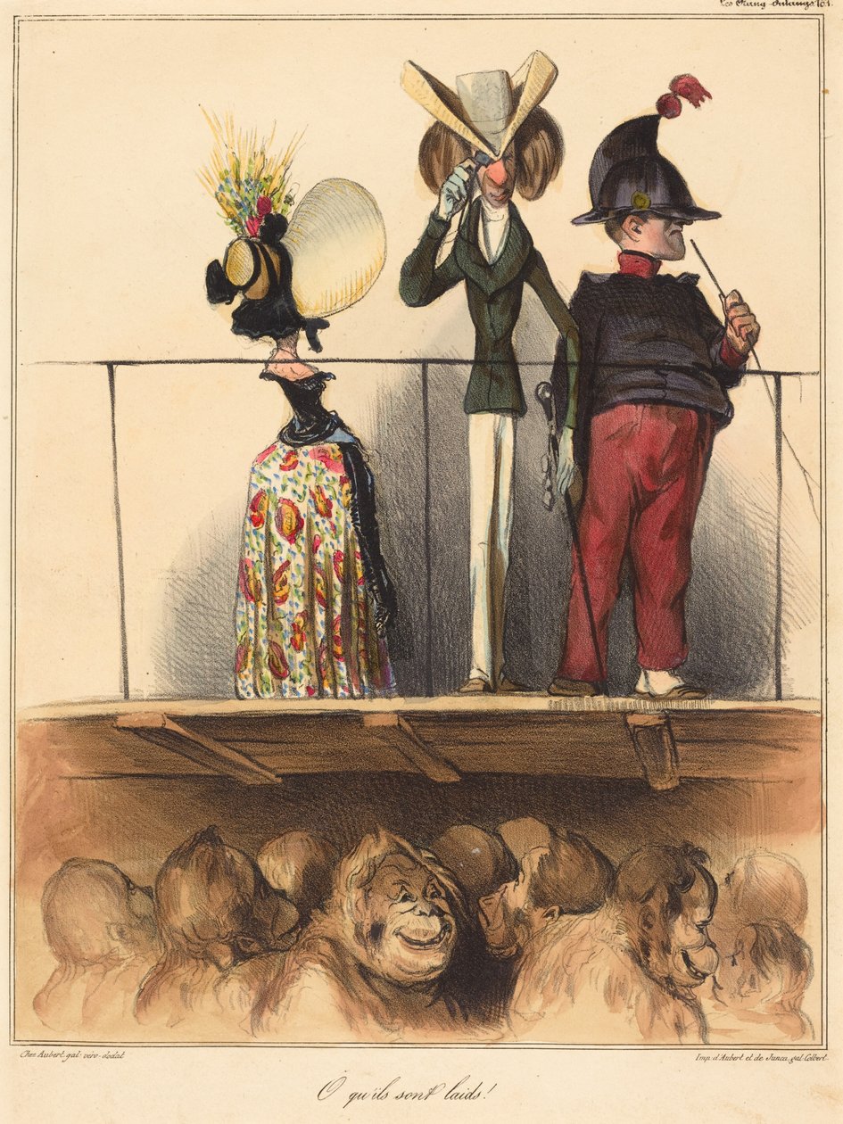 ¡Qué feos son! de Honoré Daumier
