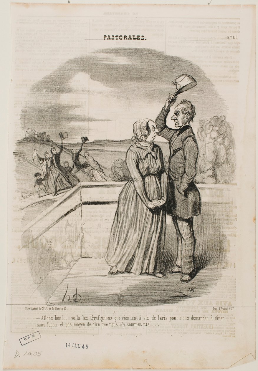 Oh no, mira, los Grafignon acaban de llegar de París, los seis,... de Honoré Daumier