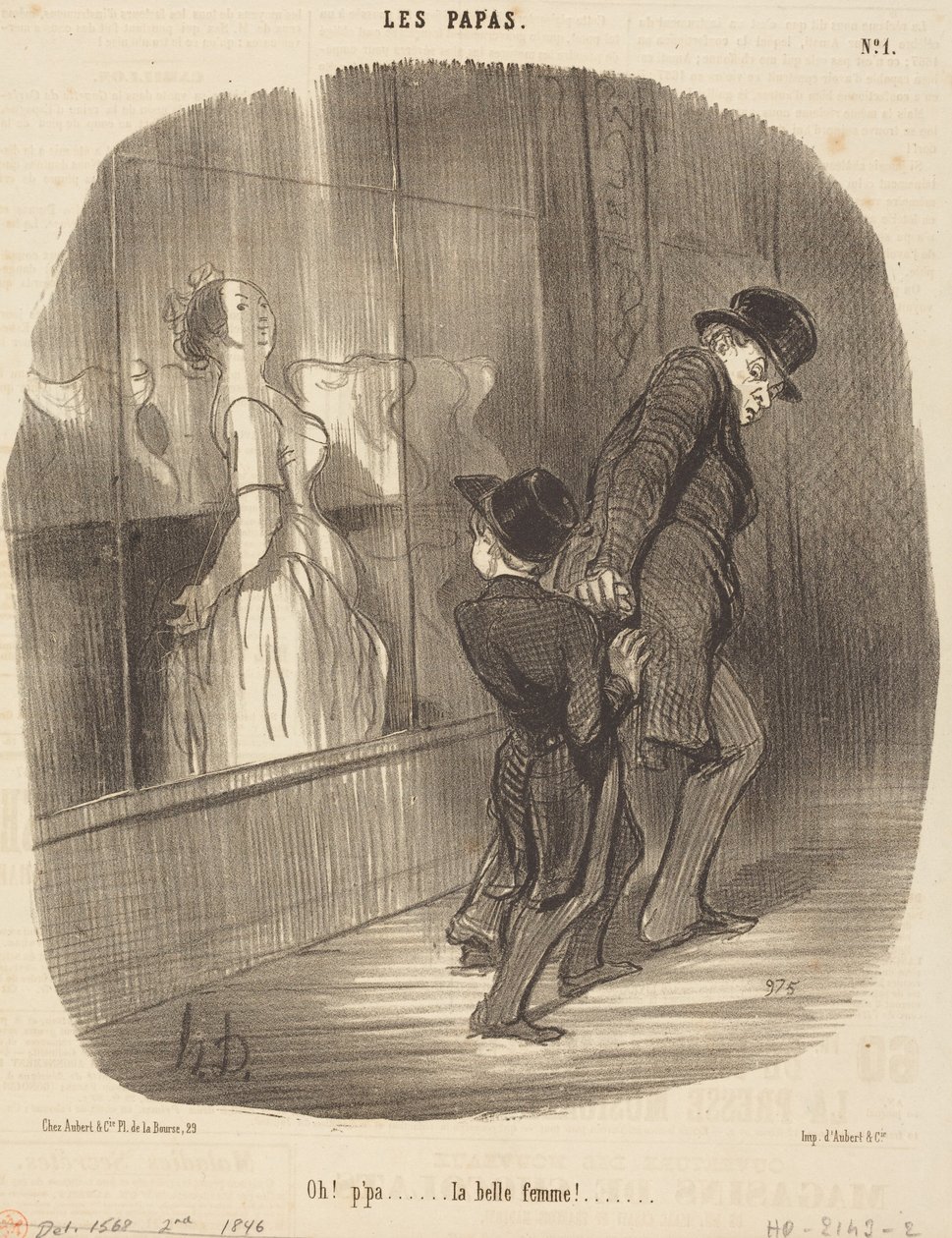 ¡Oh! Papá... ¡qué mujer tan hermosa! de Honoré Daumier