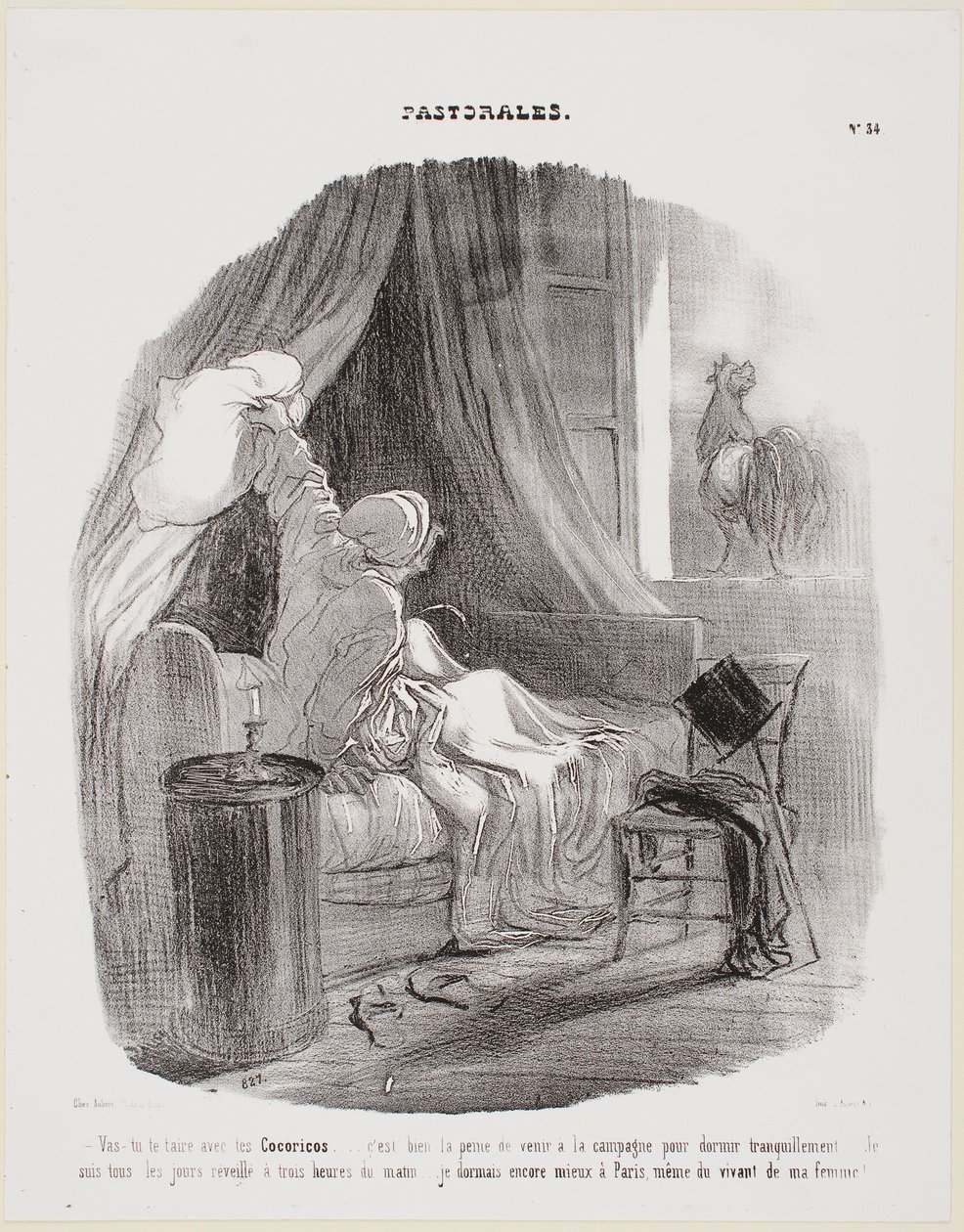 ¡Ay, deja ya de cantar «¡Quique-quique-quique»! de Honoré Daumier