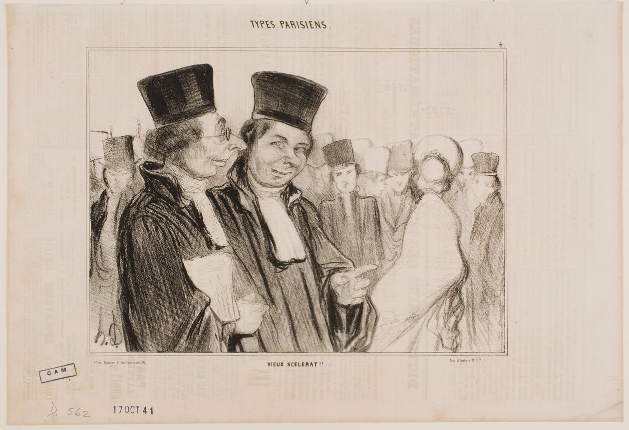 ¡¡El viejo villano!! de Honoré Daumier