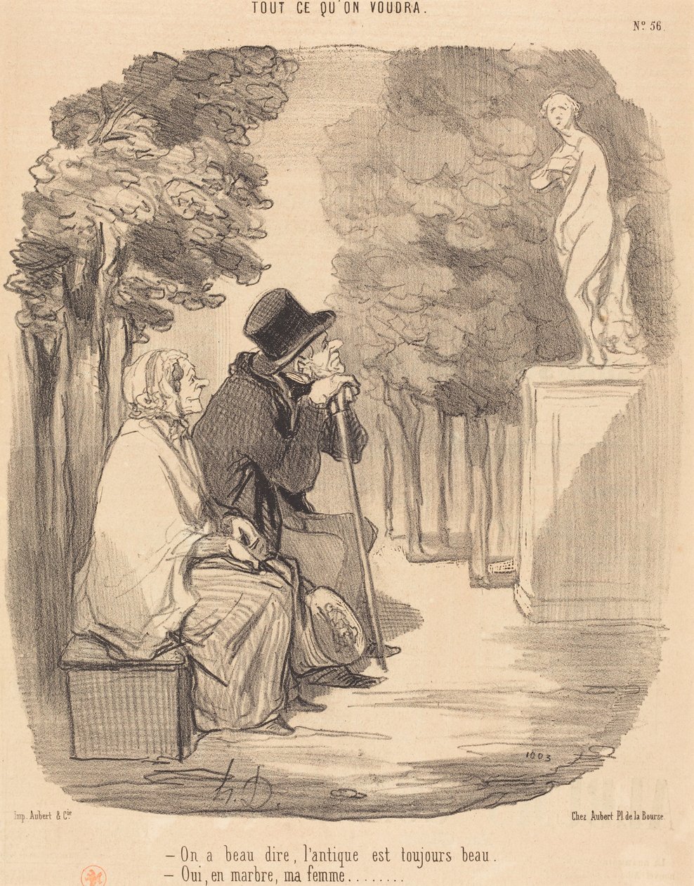 Se diga lo que se diga, lo antiguo siempre es bello... de Honoré Daumier