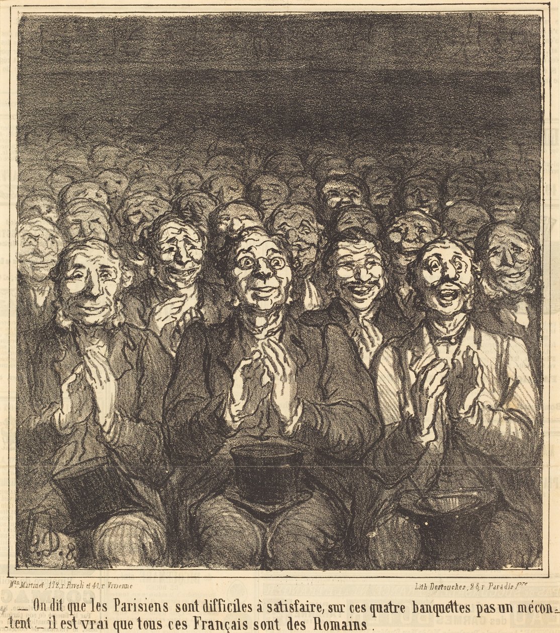Se dice que los parisinos... de Honoré Daumier