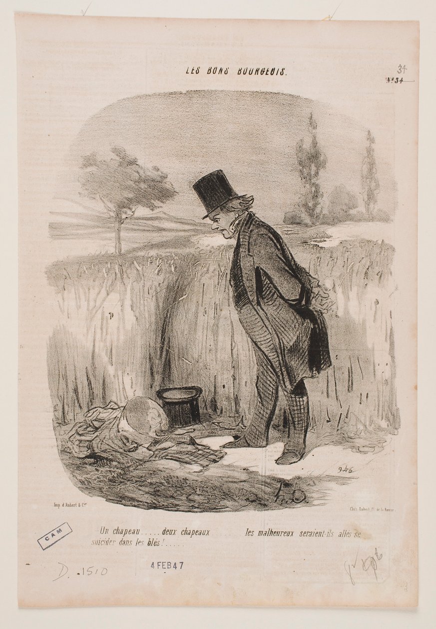 Un sombrero… Dos sombreros… de Honoré Daumier