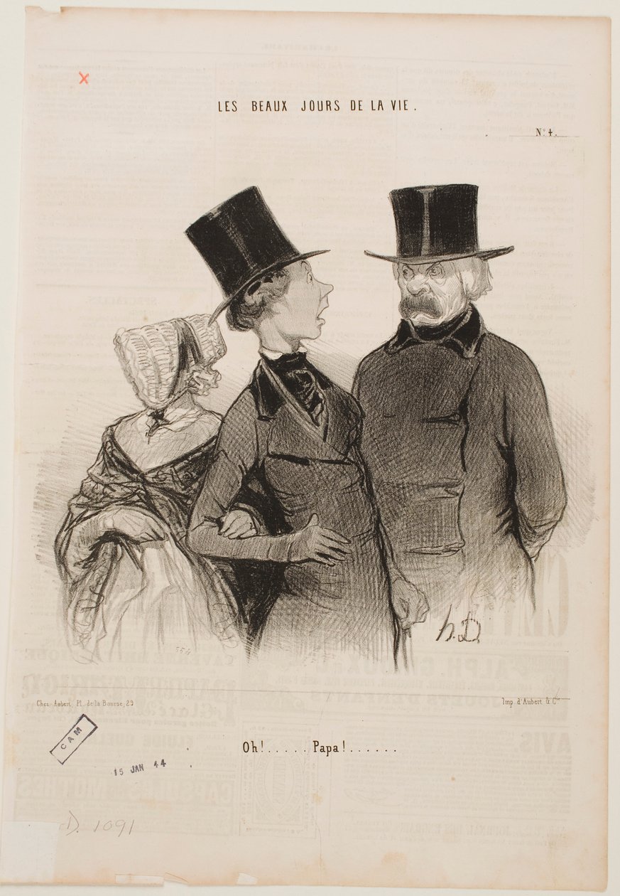 ¡Ups... Papá!... de Honoré Daumier