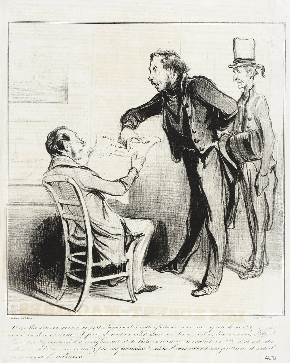 Sí, señor, mediante una pequeña suscripción de Honoré Daumier