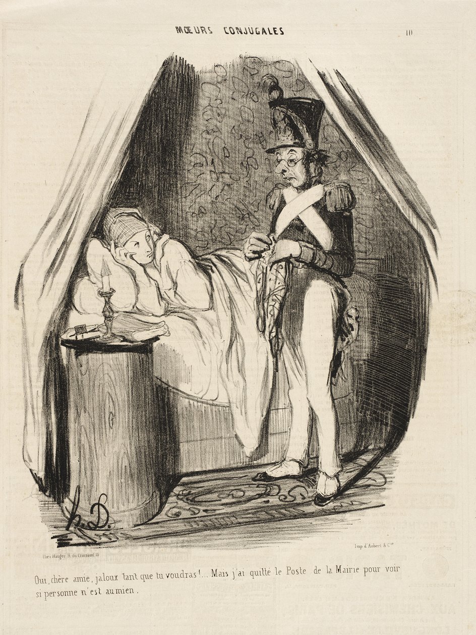 Sí, querida amiga, celoso cuanto quieras!... de Honoré Daumier