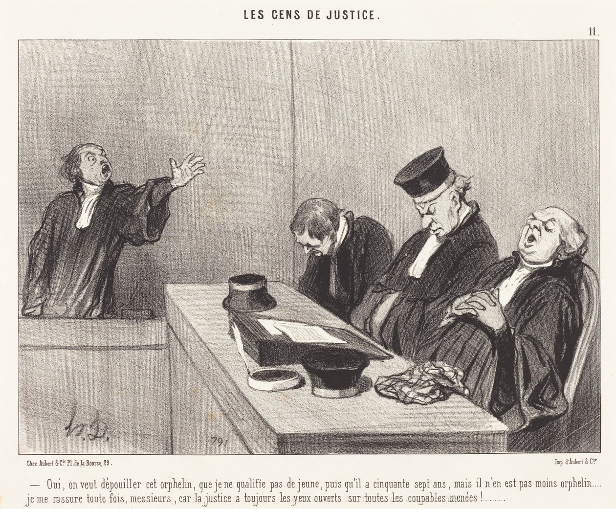 Sí, queremos despojar a ese huérfano... de Honoré Daumier