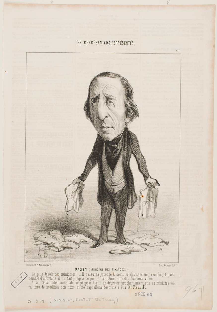 Passy (ministro de Hacienda) de Honoré Daumier