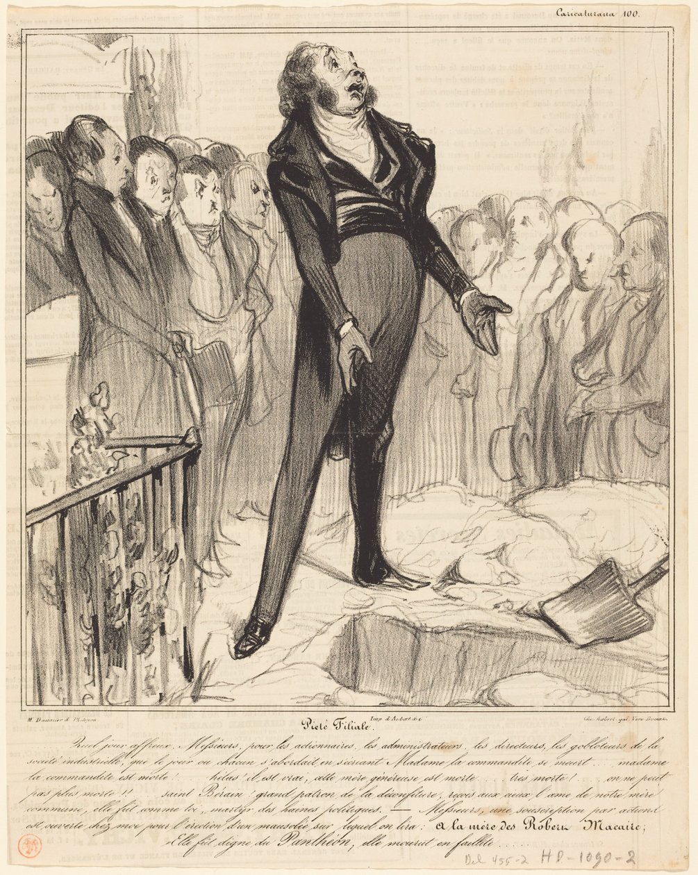 Piedad filial de Honoré Daumier
