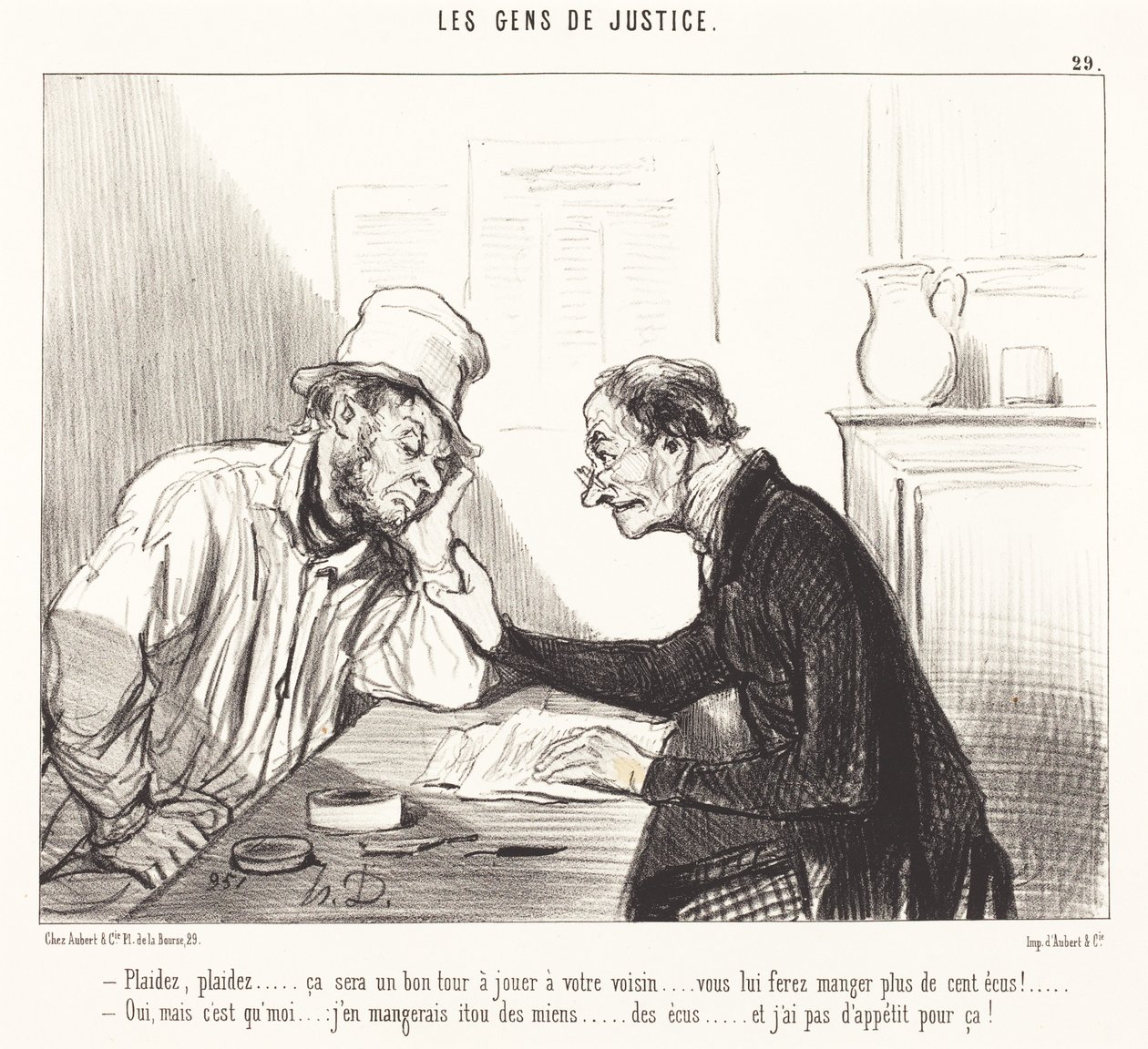 Pleitea... será una buena jugada... de Honoré Daumier