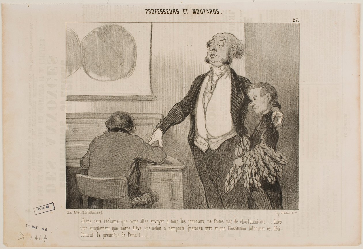 Por favor, nada de exageraciones en este artículo, que se va a enviar a todos los periódicos… de Honoré Daumier