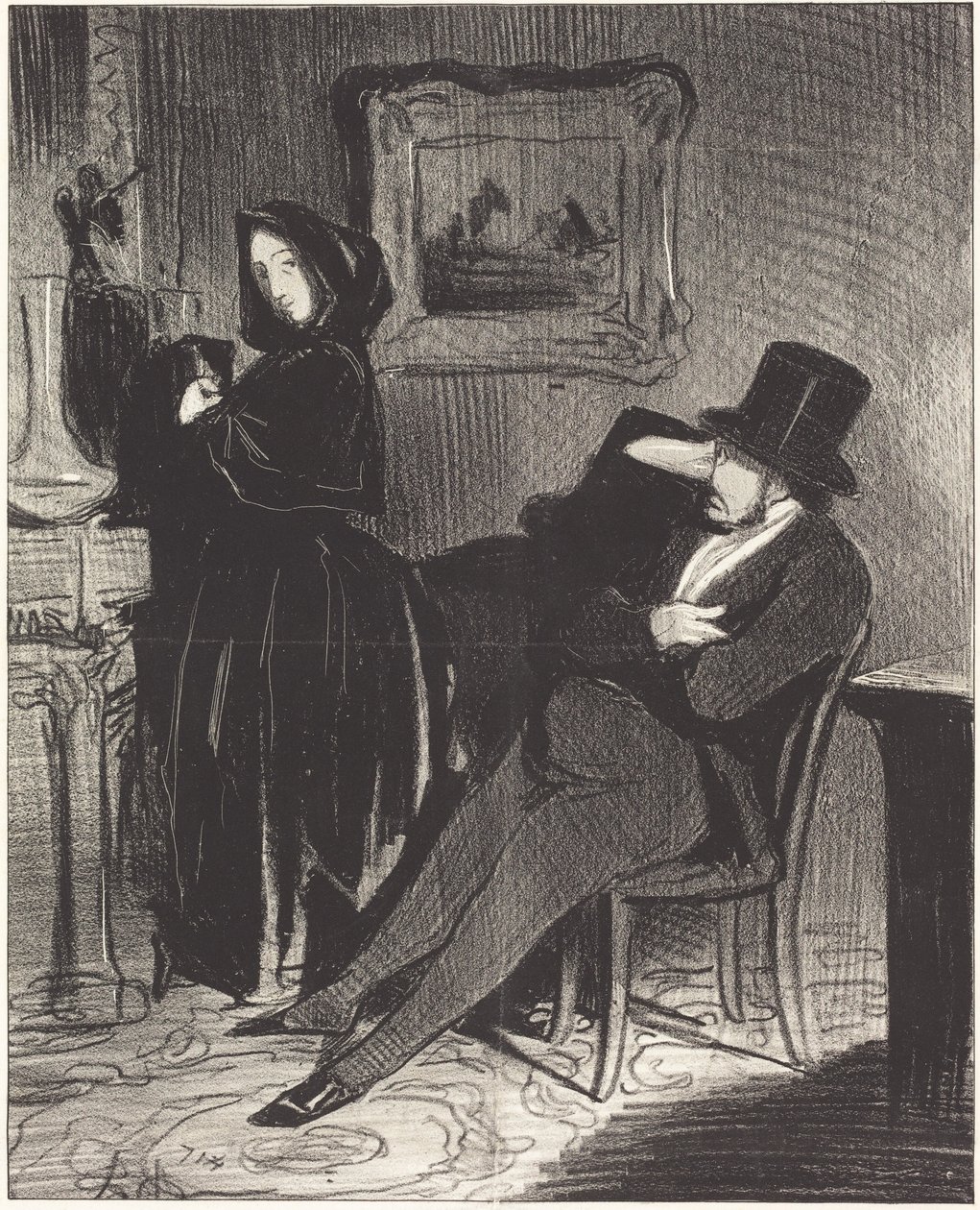 Más a menudo de lo que te acompañaré... al baile... de Honoré Daumier