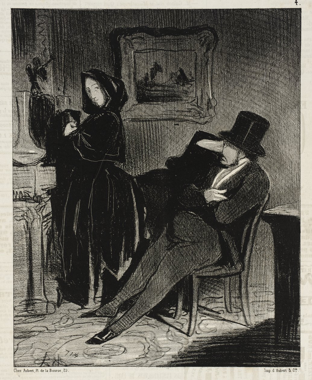 Más a menudo de lo que te llevaré... al baile... de Honoré Daumier