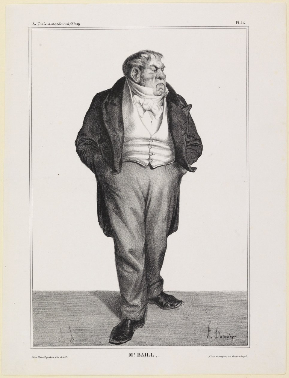 Retrato del Sr. Baillot de Honoré Daumier