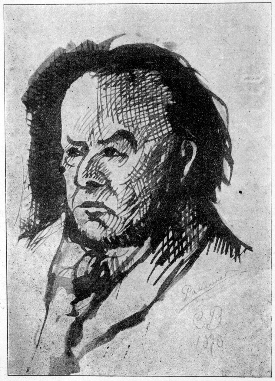 Retrato de Daumier por Charles Baudelaire en 1890: El manuscrito autógrafo de Charles Baudelaire - París, Auguste Blaizot de Honoré Daumier