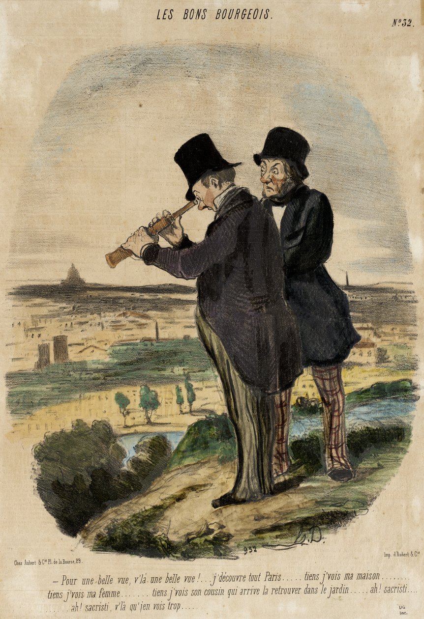 Si hablamos de unas vistas bonitas, ¡aquí tienes unas vistas preciosas!... de Honoré Daumier
