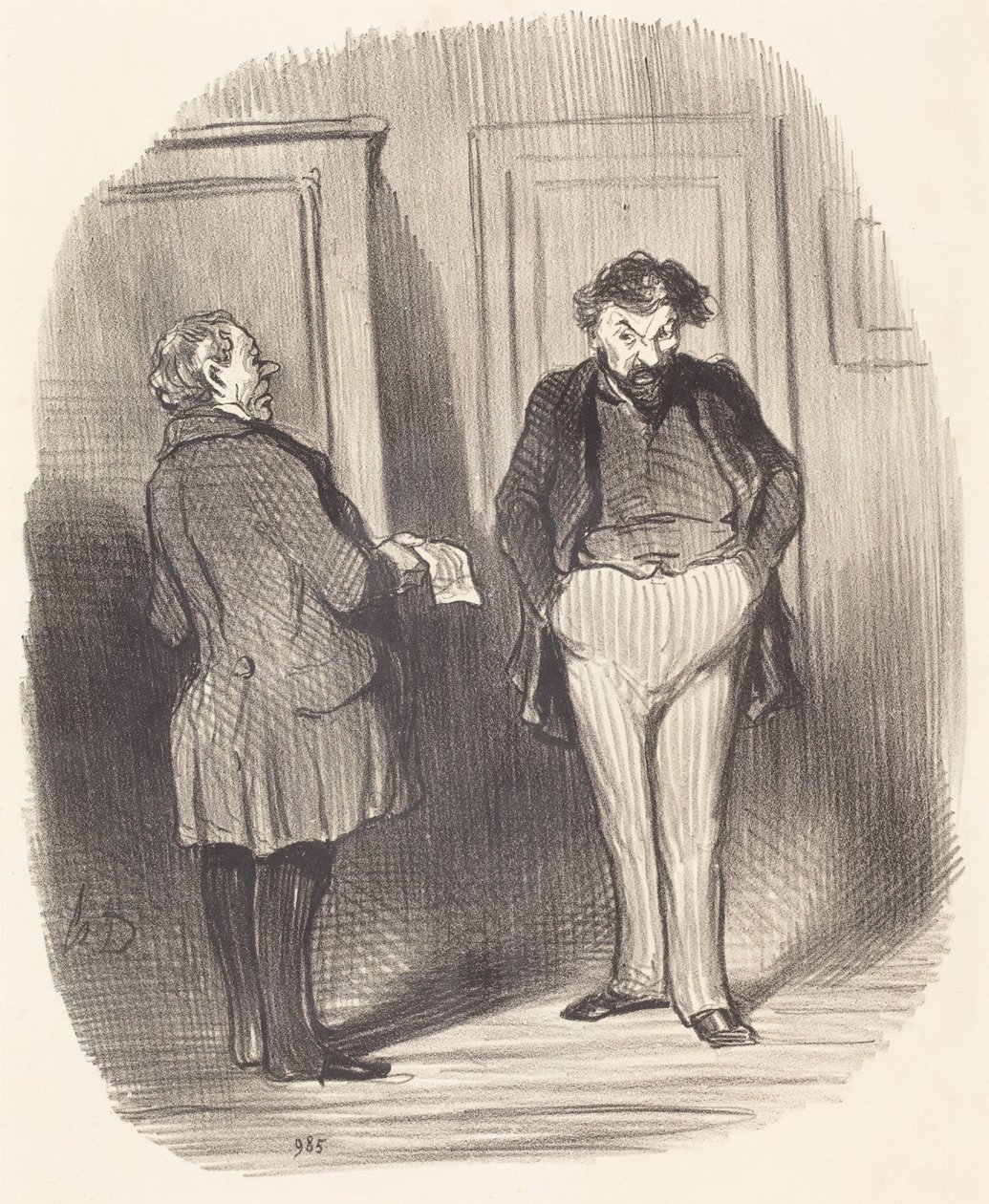 ¿Podría decirme...? ¡Tengo gripe!... de Honoré Daumier