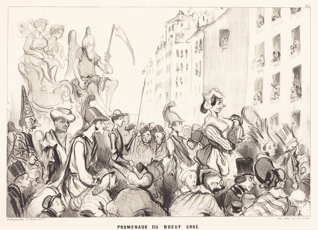 Paseo del Buey Gordo de Honoré Daumier