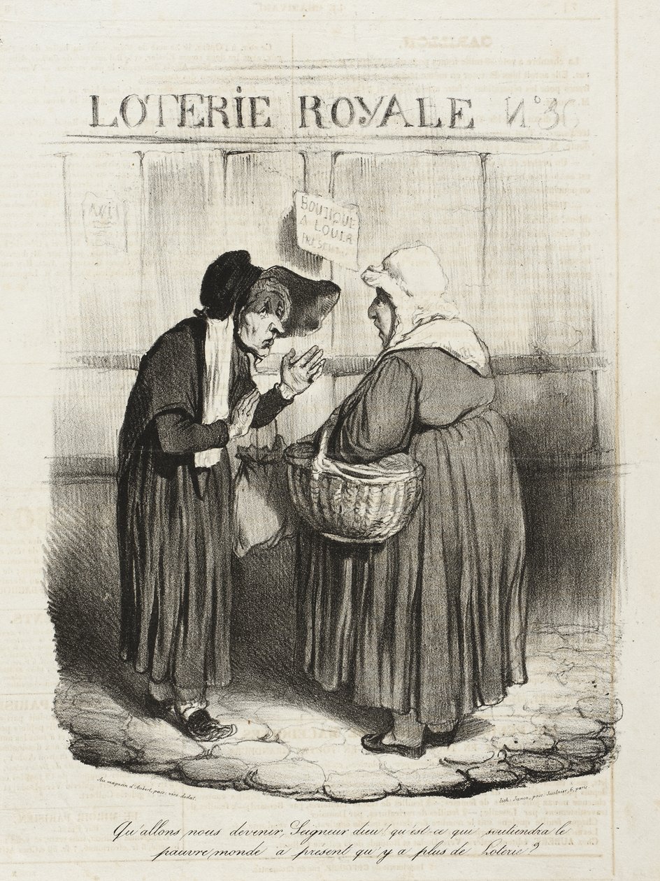 ¿Qué va a ser de nosotros, Señor Dios ¿Quién sostendrá a este pobre mundo... de Honoré Daumier