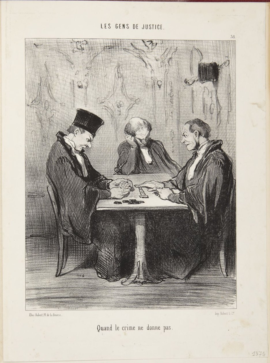 Cuando el delito no sale bien de Honoré Daumier