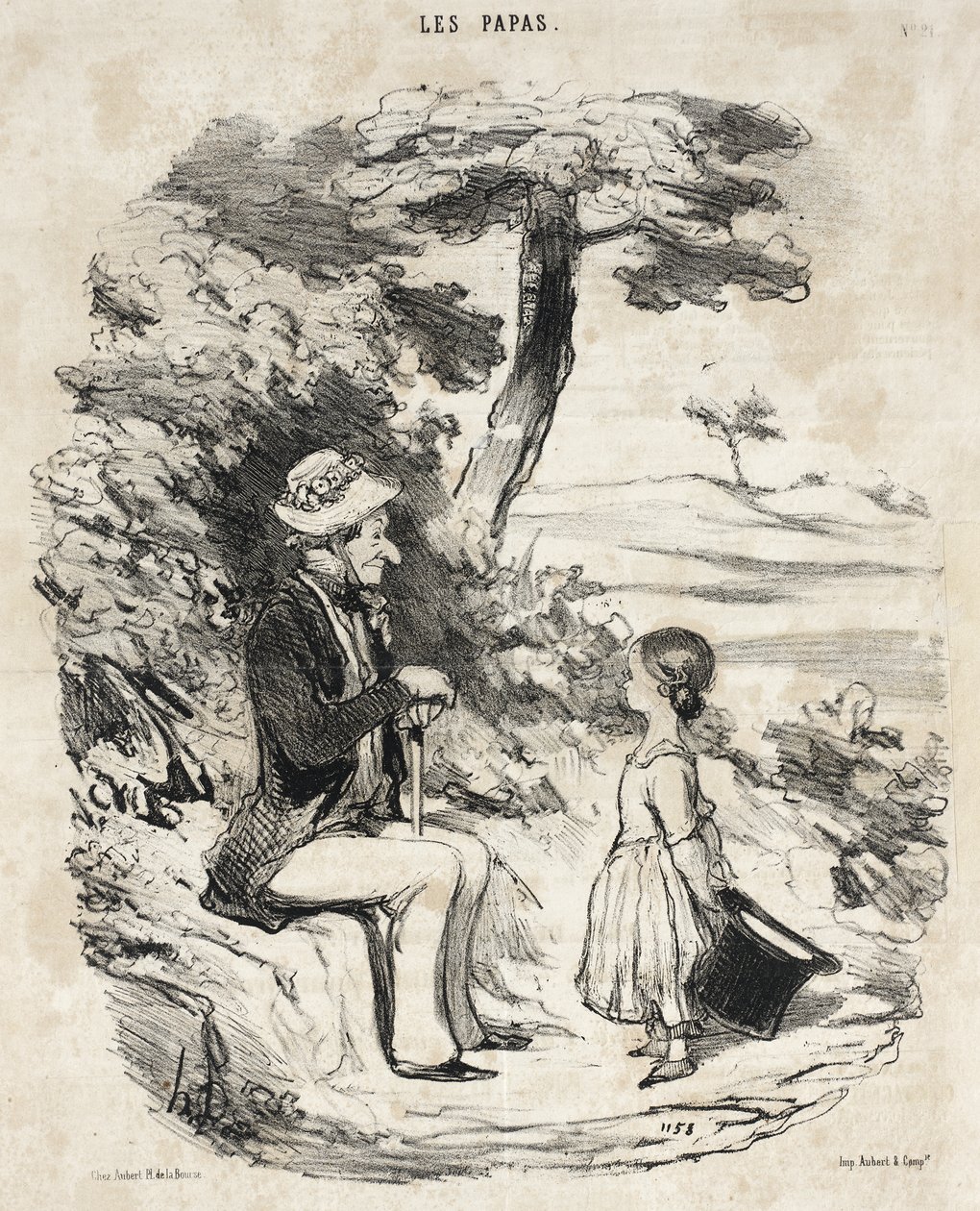 Cuando tienes un padre bromista de Honoré Daumier