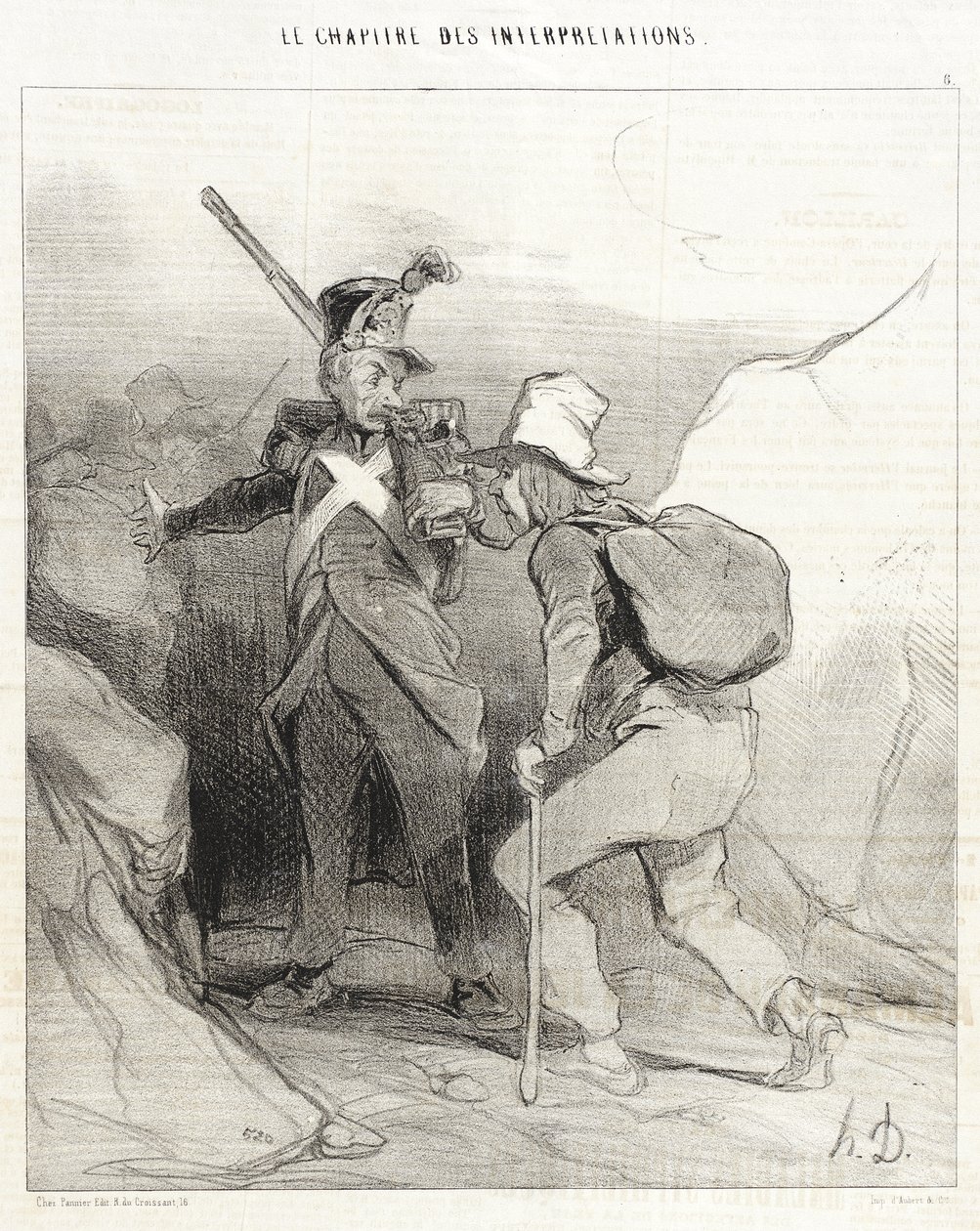 Cuando estabas en tu pueblo, habrías... de Honoré Daumier