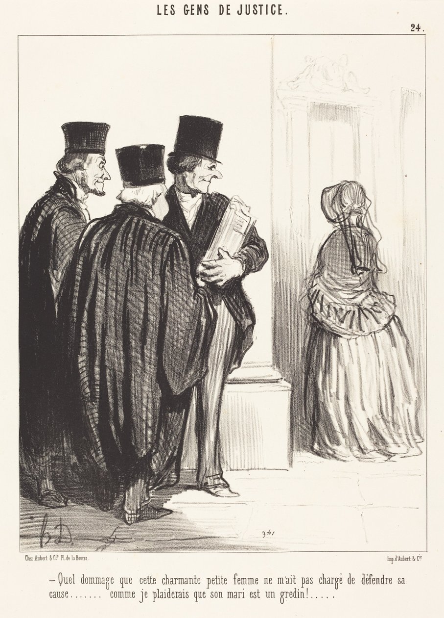 Qué pena que esa encantadora... mujer... de Honoré Daumier