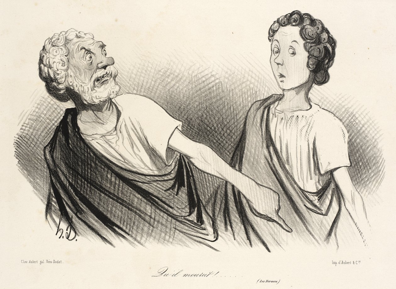 ...¡Que muriera!... (Los Horacios) de Honoré Daumier