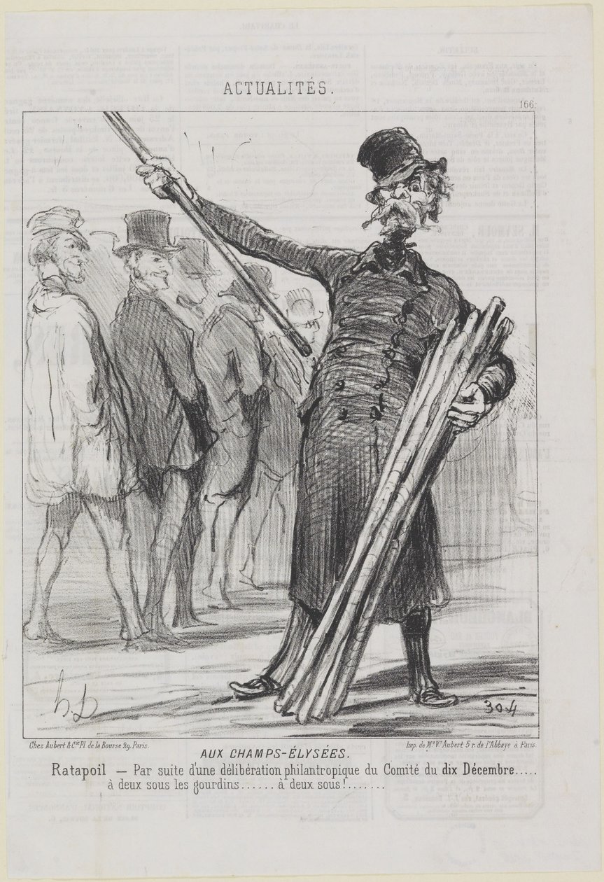 Ratapoil. En los Campos Elíseos de Honoré Daumier