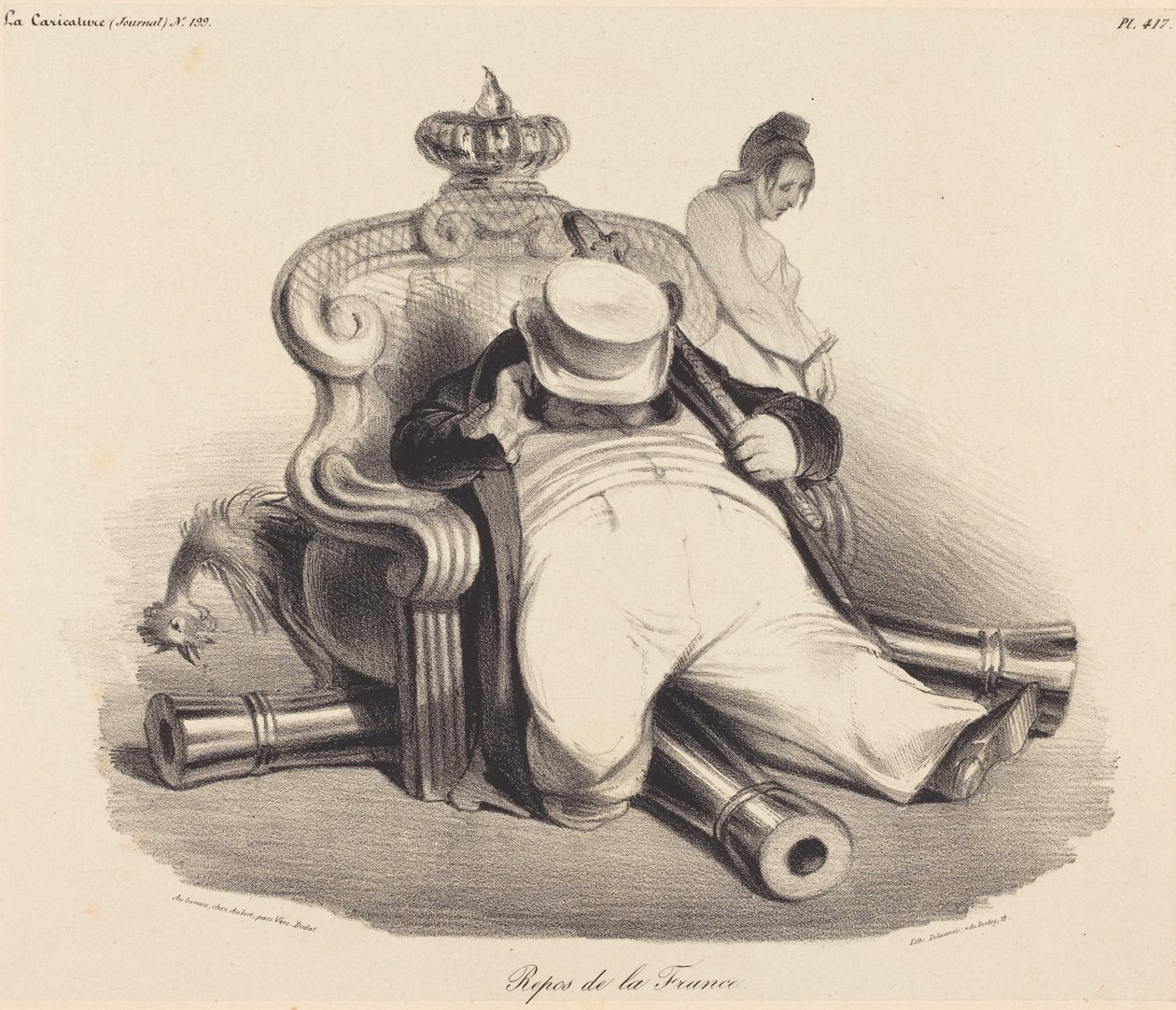 El reposo de Francia de Honoré Daumier