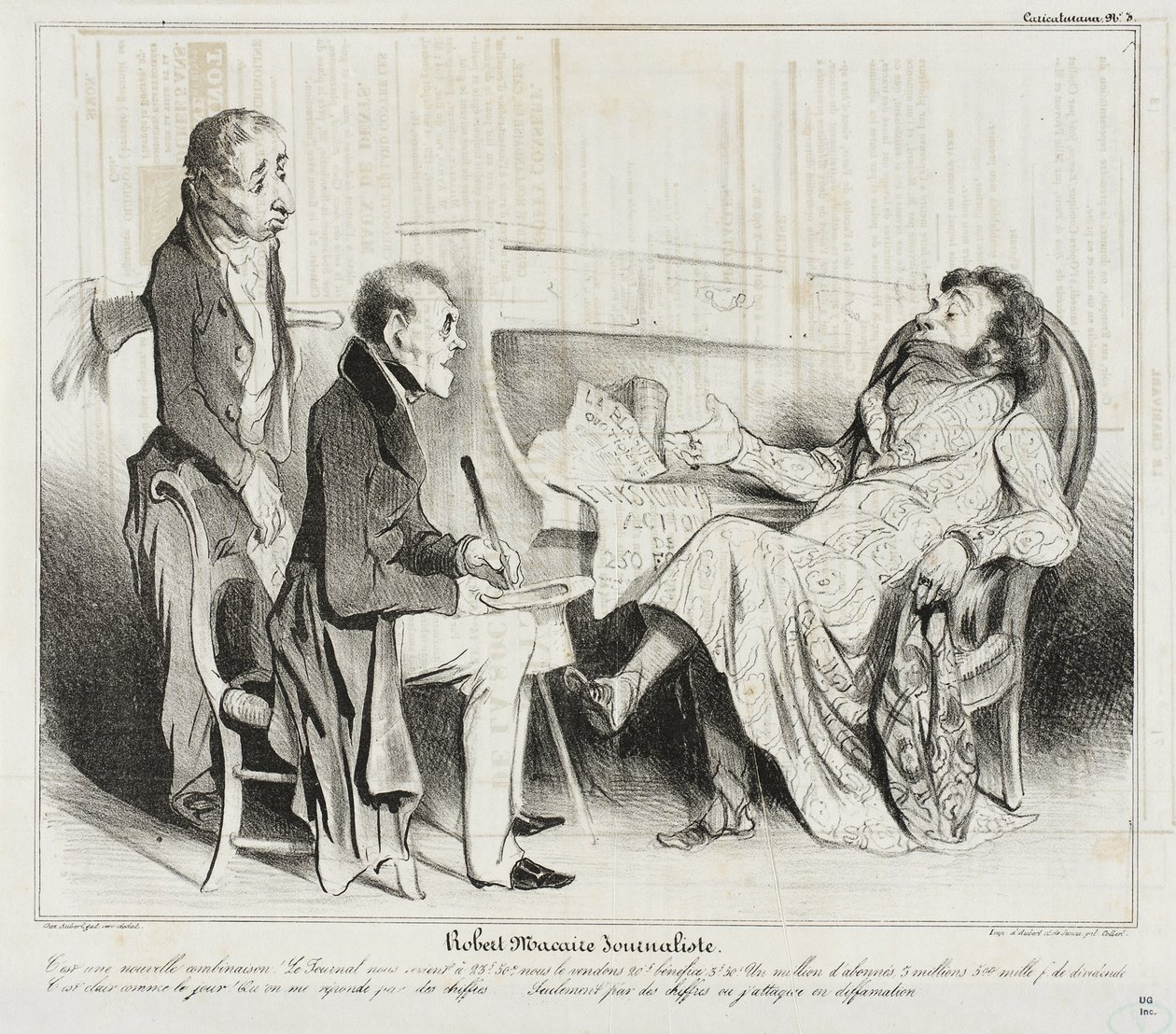 Robert Macaire, periodista de Honoré Daumier