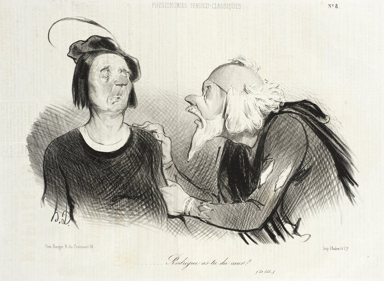 Rodrigue, ¿tienes corazón (El Cid) de Honoré Daumier