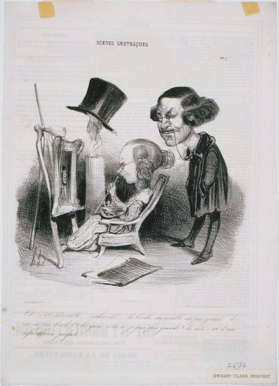 Escenas grotescas: ¡Oh! Es admirable... de Honoré Daumier