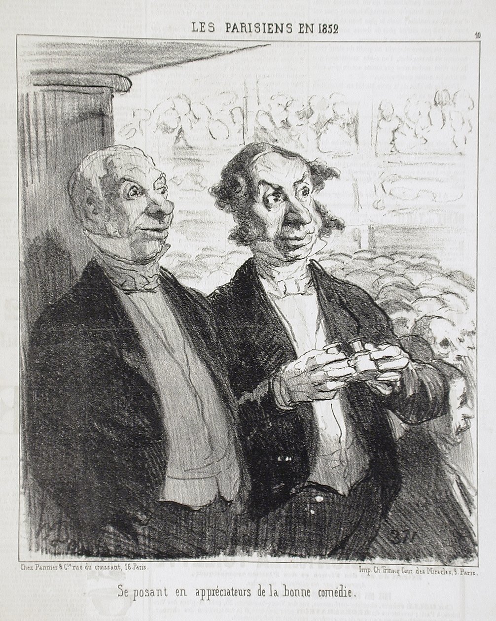 Posando como entendidos... de Honoré Daumier