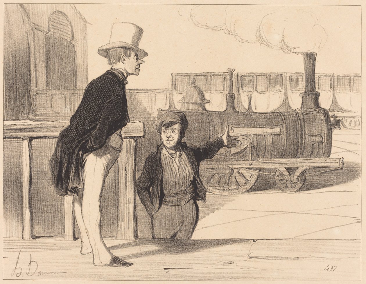 ¿Funciona bien mi máquina Creo que sí... de Honoré Daumier