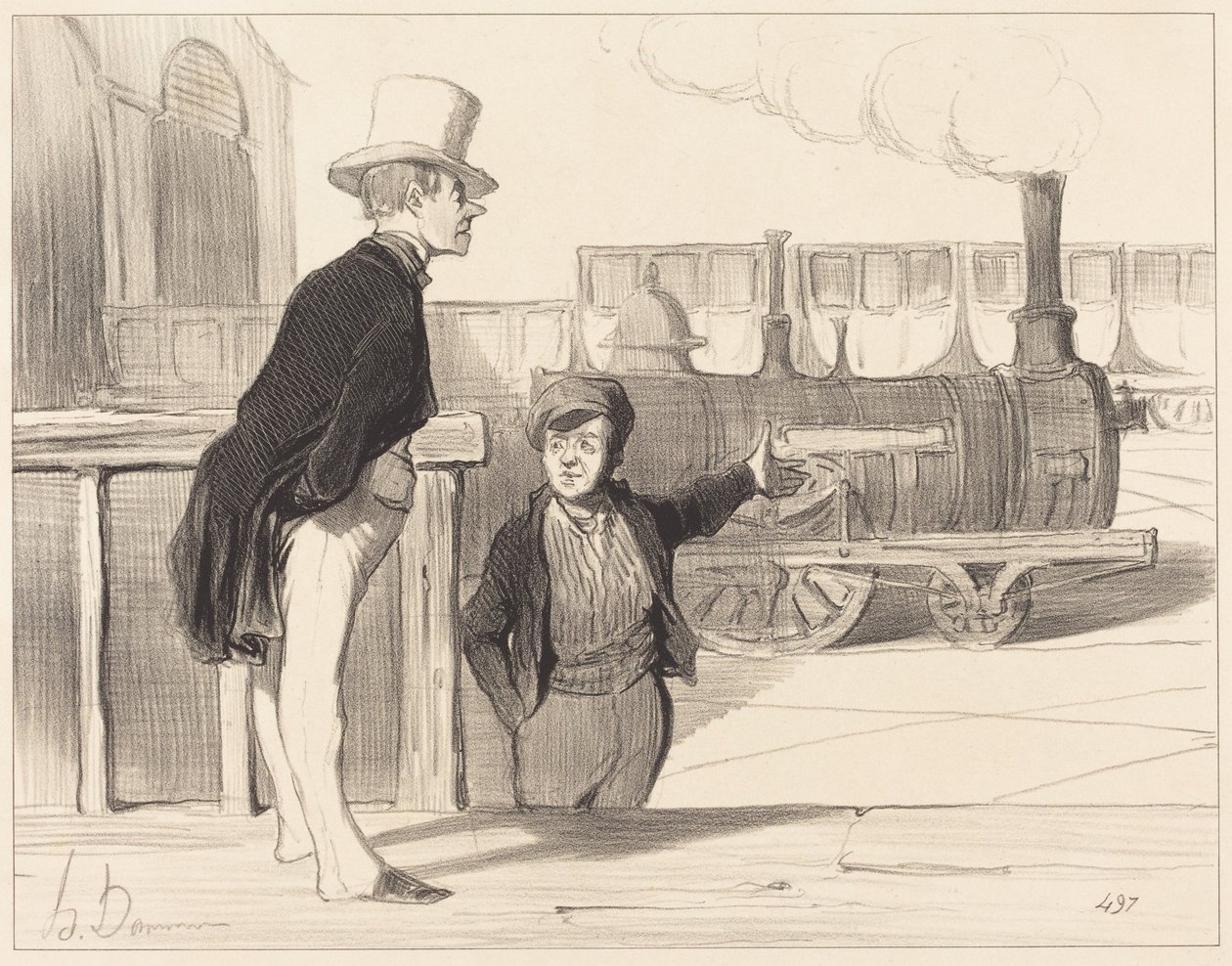 ¿Funciona bien mi máquina Creo que sí... de Honoré Daumier