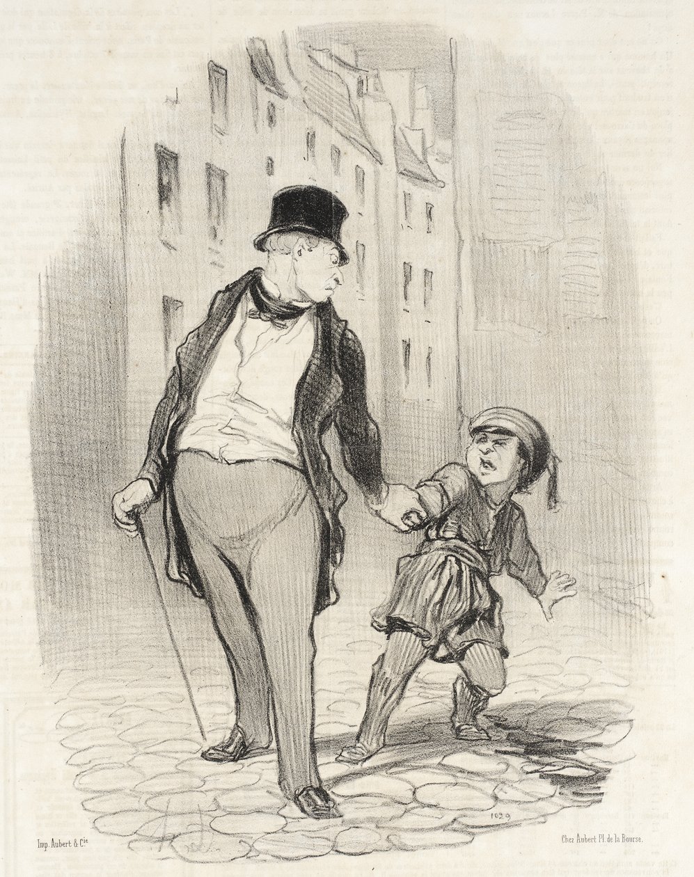 Si no vienes al colegio más rápido que eso de Honoré Daumier