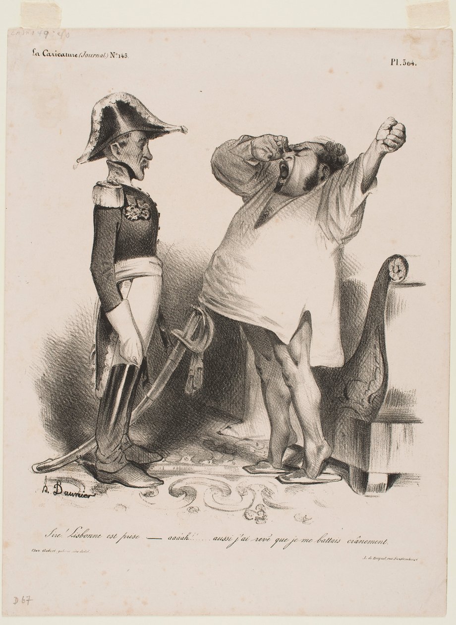 ¡Señor! Lisboa ha sido capturada de Honoré Daumier